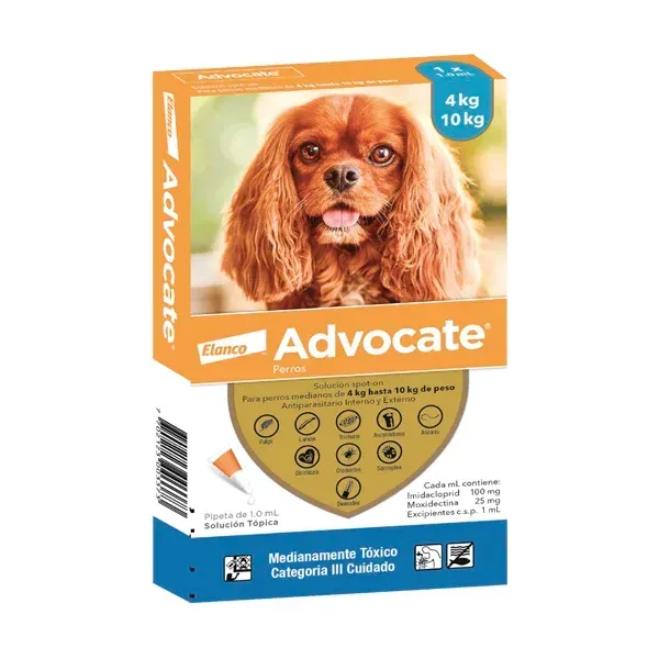 Advocate Perros medianos 4-10 kg x3